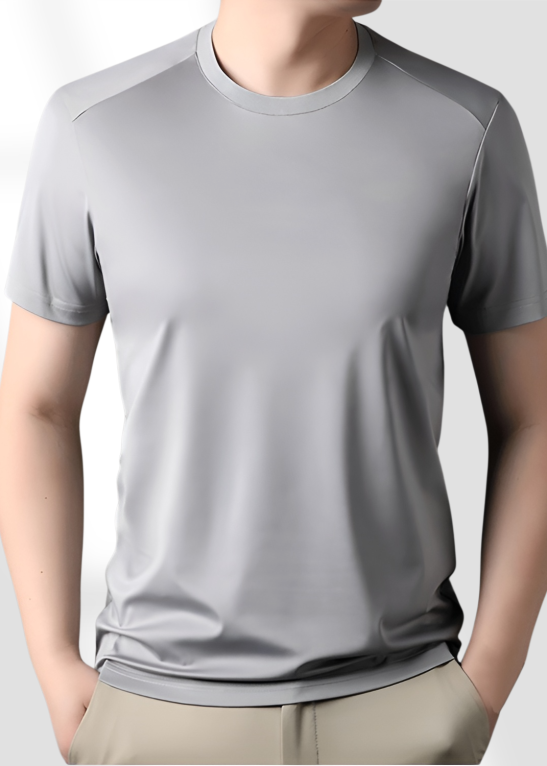 Men's Ice silk spandex shortsleeved Tshirt