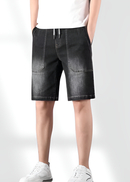 Summer men's casual fat  shorts five pants fat jeans